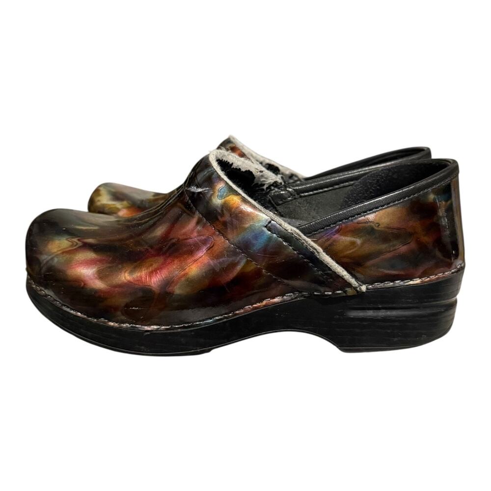 Dansko Women’s Patent Leather Clog Rainbow Women 39 US 8.5 Comfort Shoes Career - Picture 5 of 9
